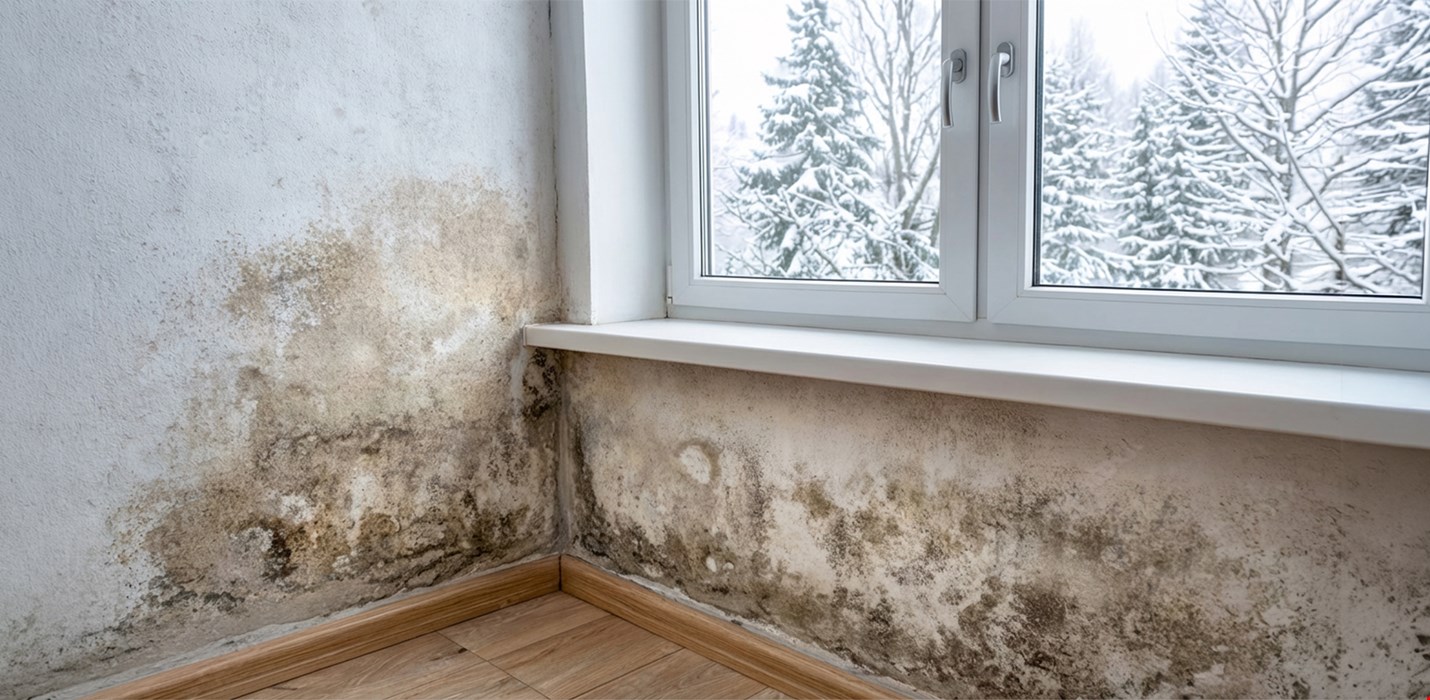 Dégât des eaux dû à une sous‑température du point de rosée et à la condensation