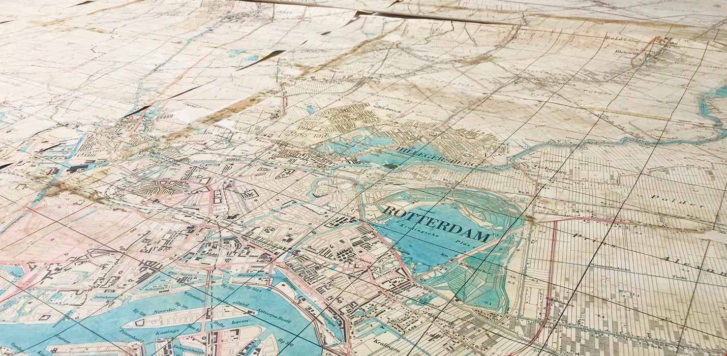 70 jaar oude kaart van Museum Bescherming Bevolking vol nieuwe ontdekkingen na restauratie VANWAARDE. 