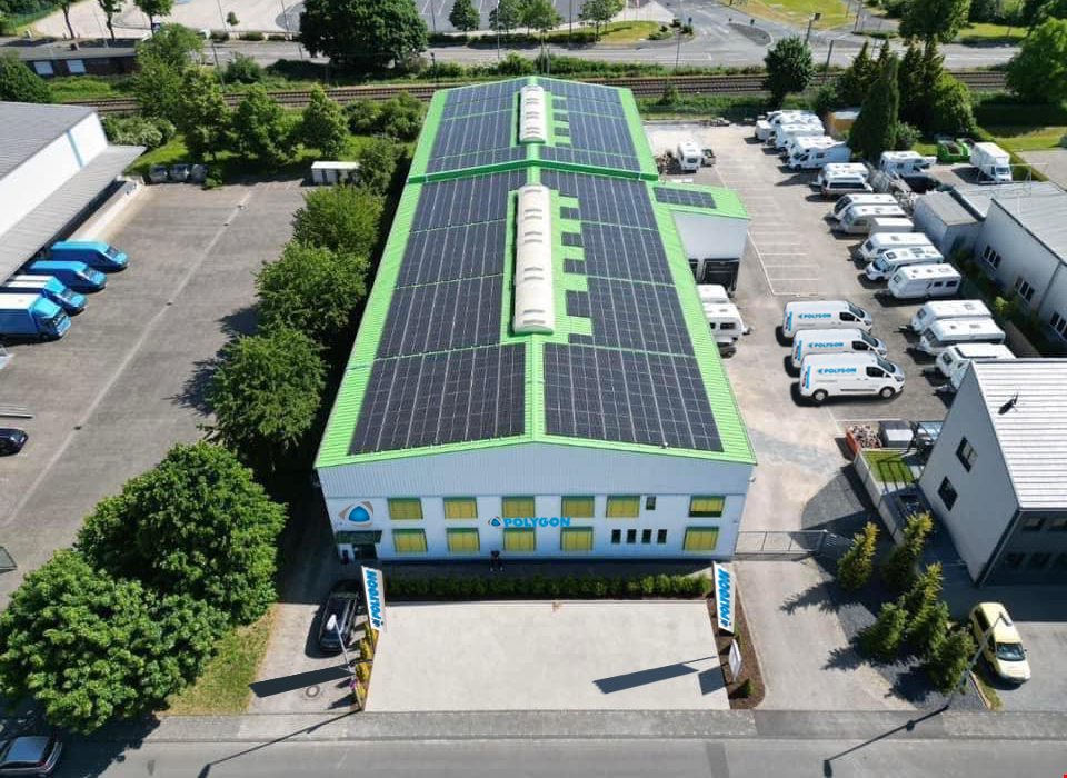 Erste POLYGON Niederlassung mit komplett autarker Stromversorgung