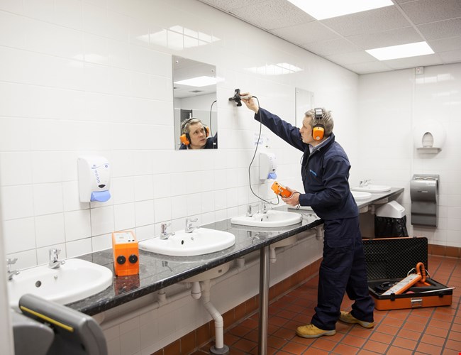 Polygon lekdetectie in bedrijfspand