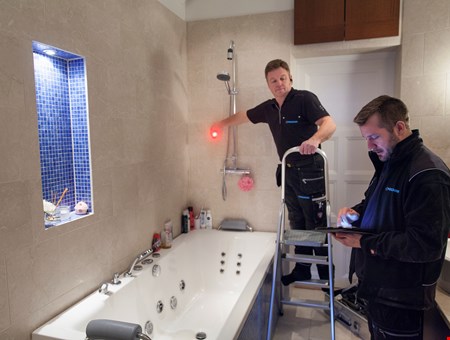 Slim herstel van de lekkage