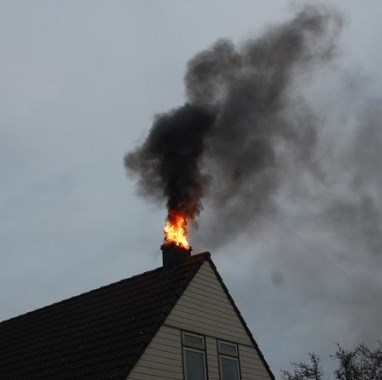 Polygon schoorsteenbrand