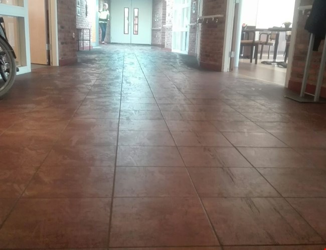 Vloer verpleeghuis na brand