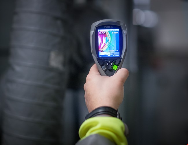 Polygon gebruikt thermografie om lekkages op te sporen. 