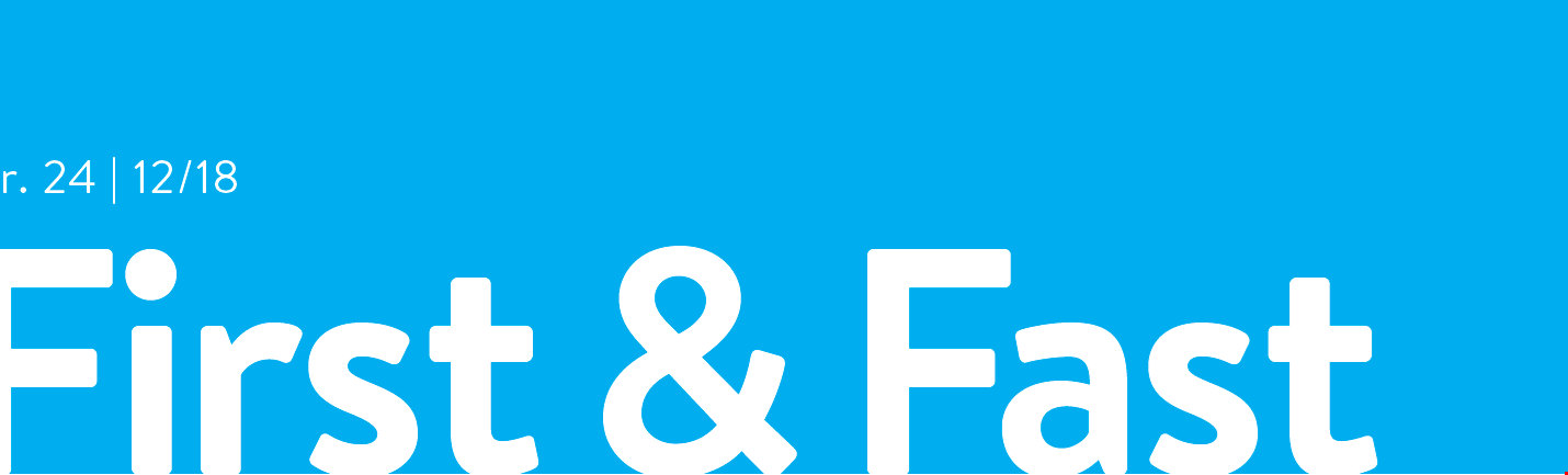 Lees de nieuwe First & Fast!