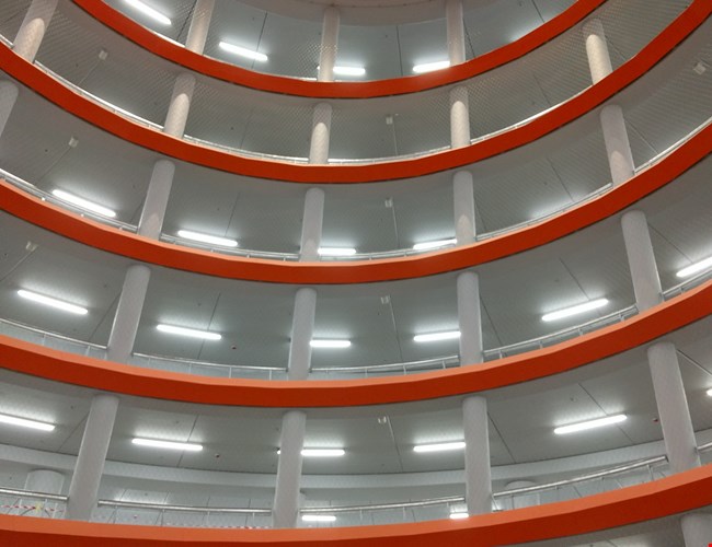 Parkeergarage Lammermarkt waar Polygon klimaatoplossingen leverde tijdens de bouw