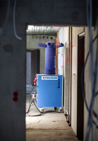 keravanjoen monitoimitalo ty&ouml;maan l&auml;mmitys polygon