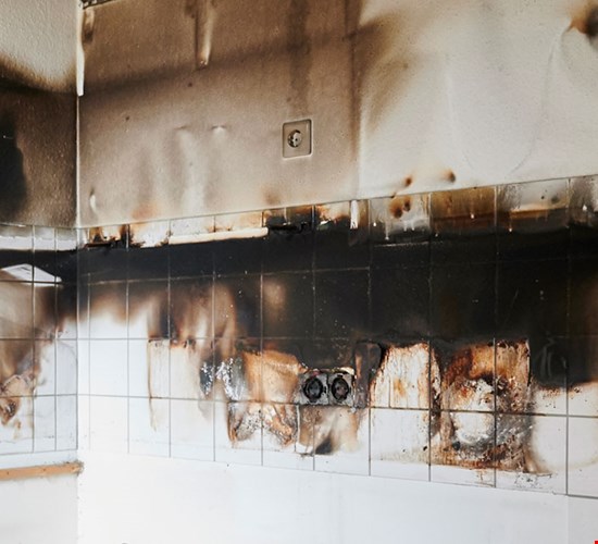 Palovahingon korjaus pientalossa