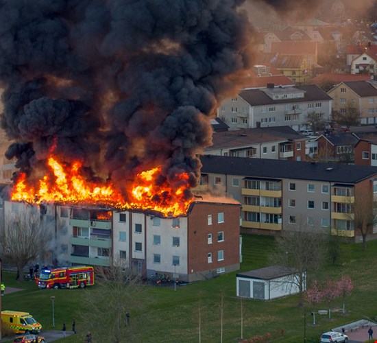 Polygon voi aloittaa jälkivahingontorjuntatyöt nopeasti, kun taloyhtiössä sattuu palovahinko.