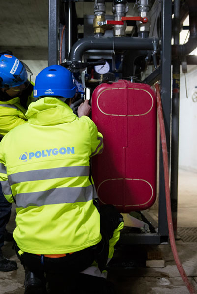 erilaiset l&auml;mmitystavat rakennuskohteissa polygon