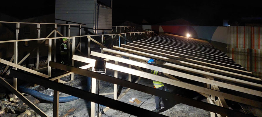 kerrostalopalo sääsuojan rungon teko polygon