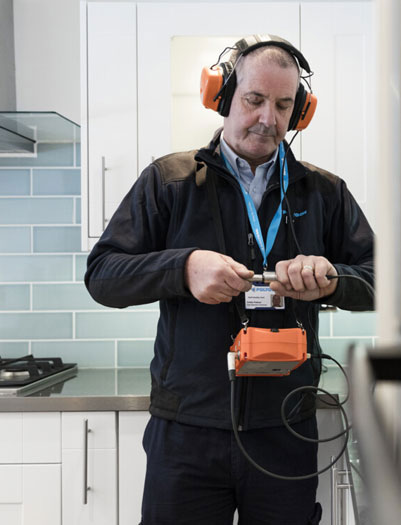 putkivuotojen ennaltaehk&auml;isy vuodonhaku polygon