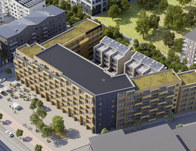 Polygon - Fuktsäkert modulbygge i Täby Park