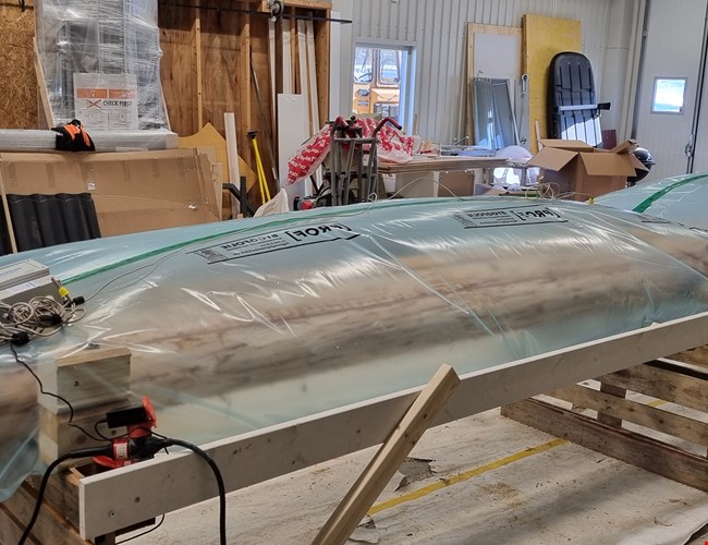 Polygon torkar dekorativa granstockar