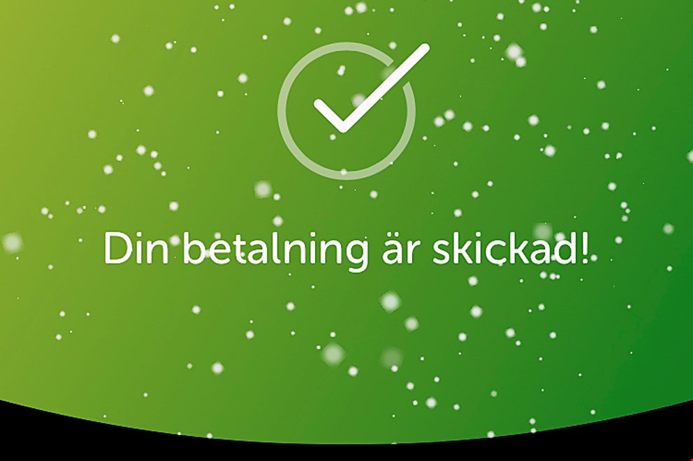 Swish för utbetalning av elförbrukning till slutkund